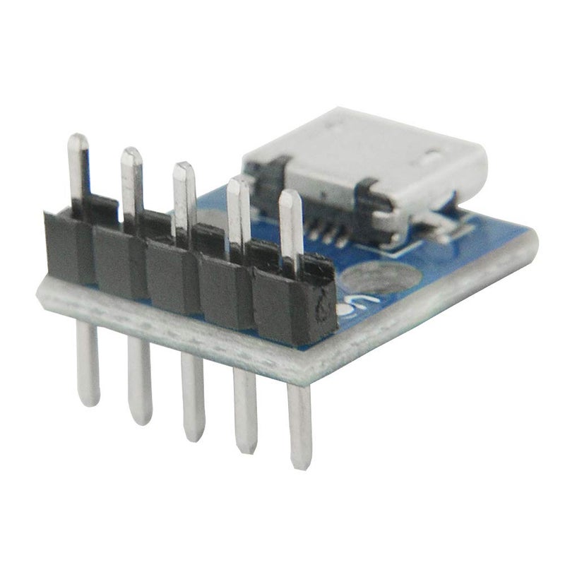 WMYCONGCONG 20 PCS Micro USB Power Adapter 5-Pin Board 2.54mm 5V Breakout Module with Male Pin Header - Image 4